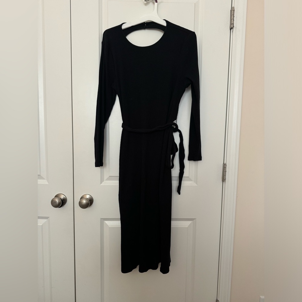 Who What Wear long sleeve black dress